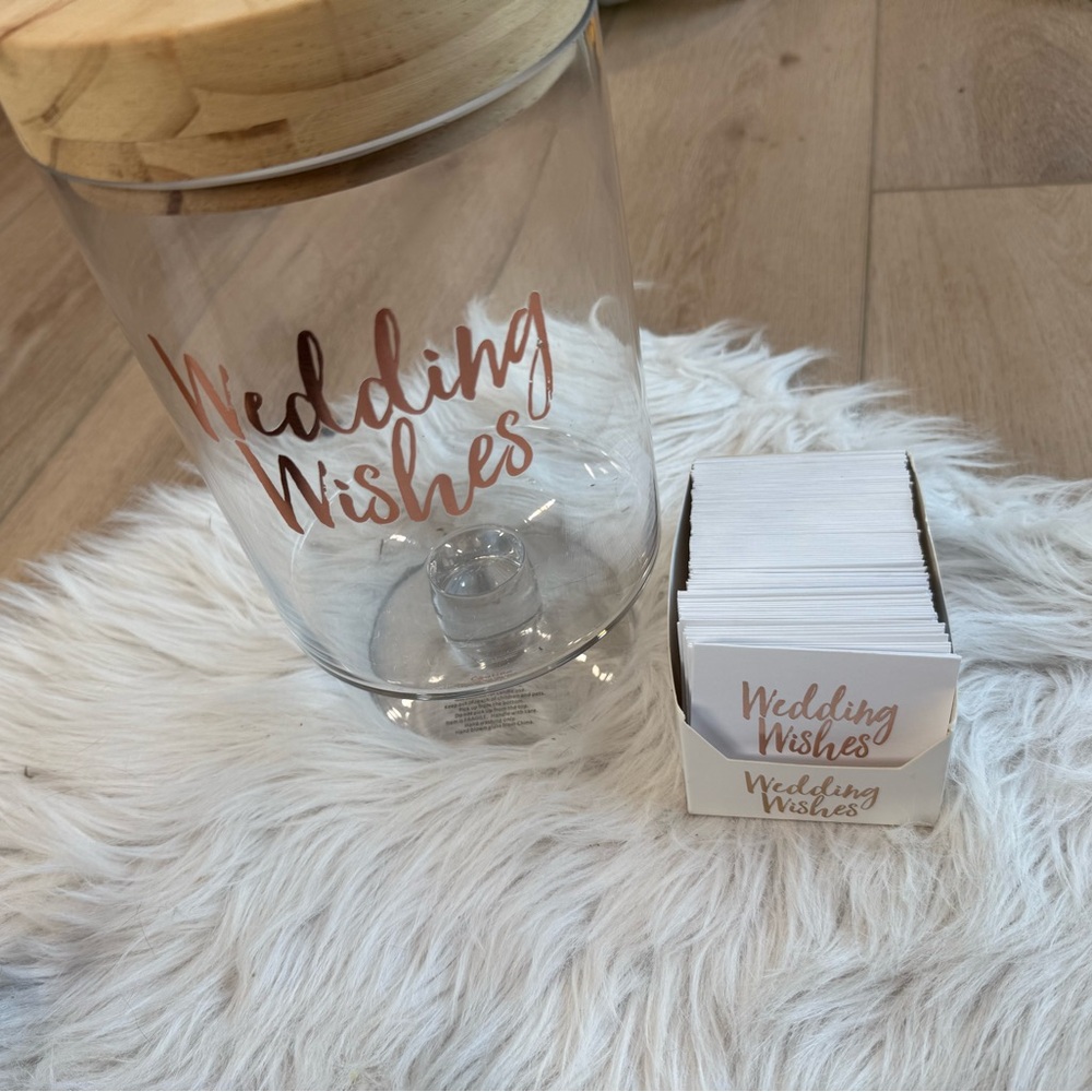 Wedding Wishes Jar with Cards